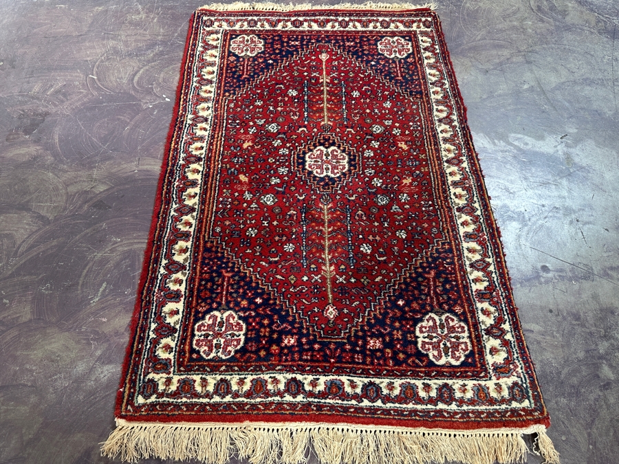 Hand Knotted Wool Persian Area Rug Made In India 31 X 49 [Photo 3]