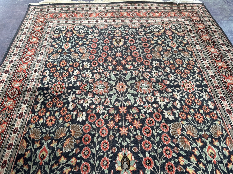 Finely Hand Knotted Wool Persian Area Rug 51 X 76 [Photo 7]