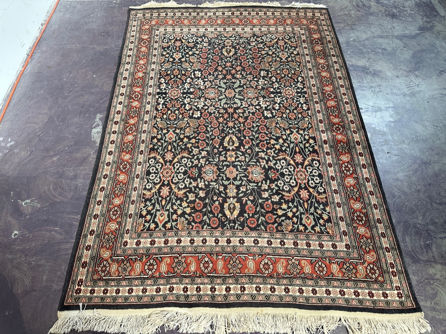 Finely Hand Knotted Wool Persian Area Rug 51 X 76 [Photo 2]