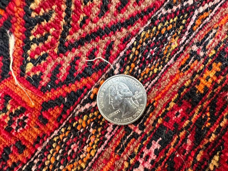 Hand Knotted Wool Persian Area Rug Measure [Photo 9]