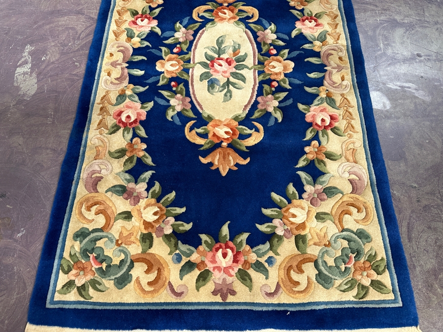 Hand Knotted Wool Chinese Area Rug 36 X 64 [Photo 4]