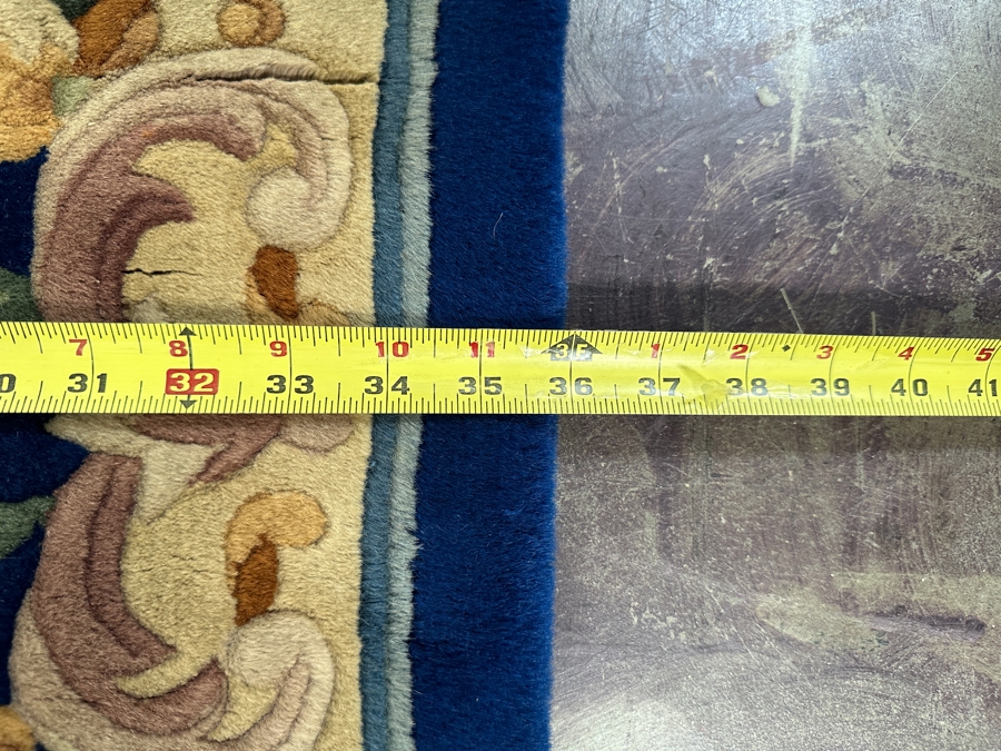 Hand Knotted Wool Chinese Area Rug 36 X 64 [Photo 9]