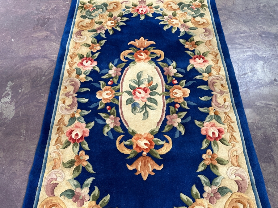 Hand Knotted Wool Chinese Area Rug 36 X 64 [Photo 5]