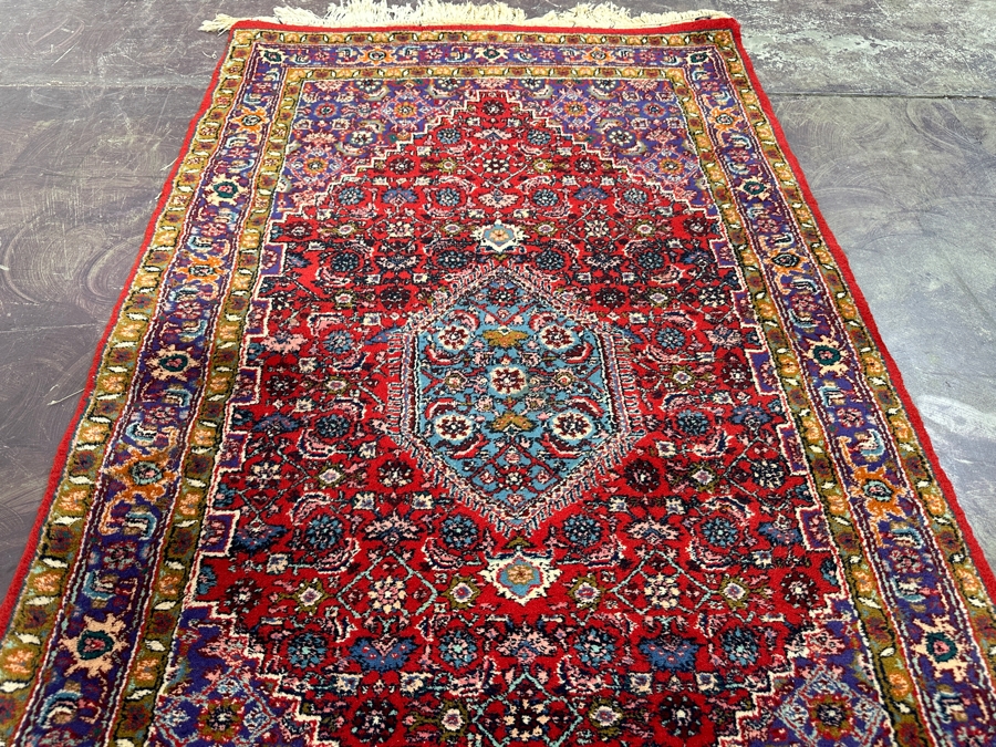 Hand Knotted Wool Persian Area Rug Made In India 37 X 63 [Photo 5]