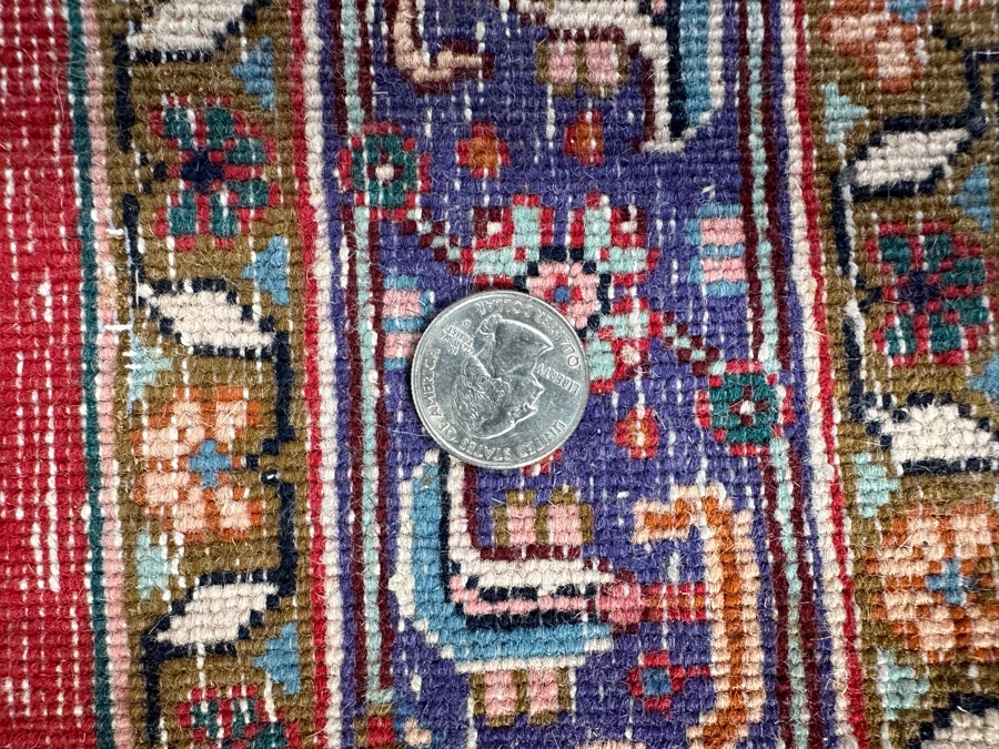 Hand Knotted Wool Persian Area Rug Made In India 37 X 63 [Photo 8]