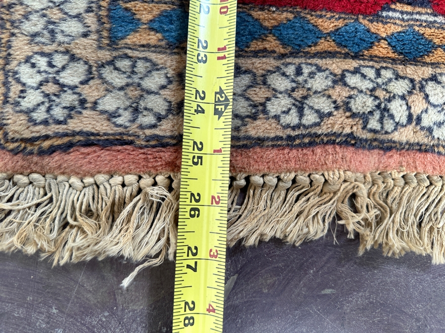 Hand Knotted Wool Persian Prayer Rug 18.5 X 26 [Photo 9]