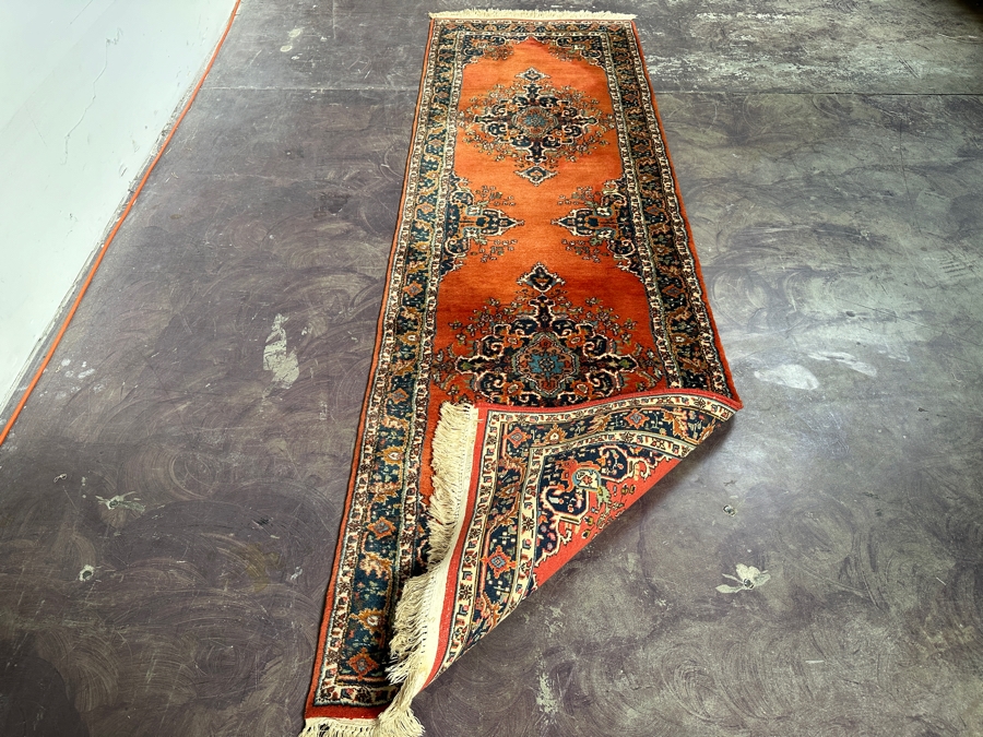 Hand Knotted Wool Persian Runner Rug 31 X 101 [Photo 8]
