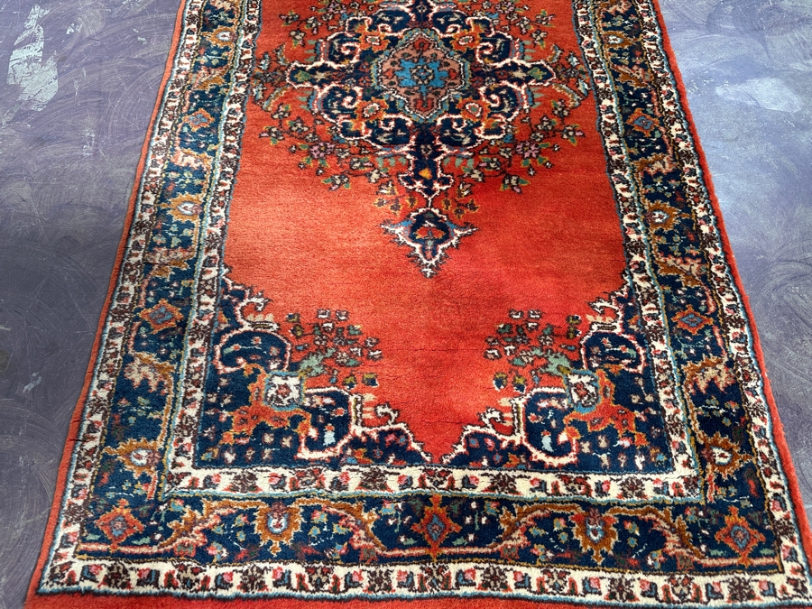 Hand Knotted Wool Persian Runner Rug 31 X 101 [Photo 5]