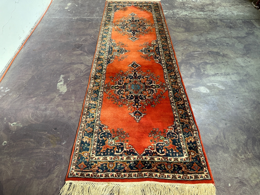 Hand Knotted Wool Persian Runner Rug 31 X 101 [Photo 2]