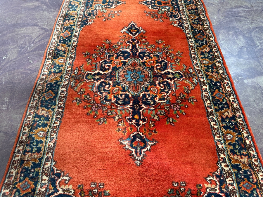 Hand Knotted Wool Persian Runner Rug 31 X 101 [Photo 6]