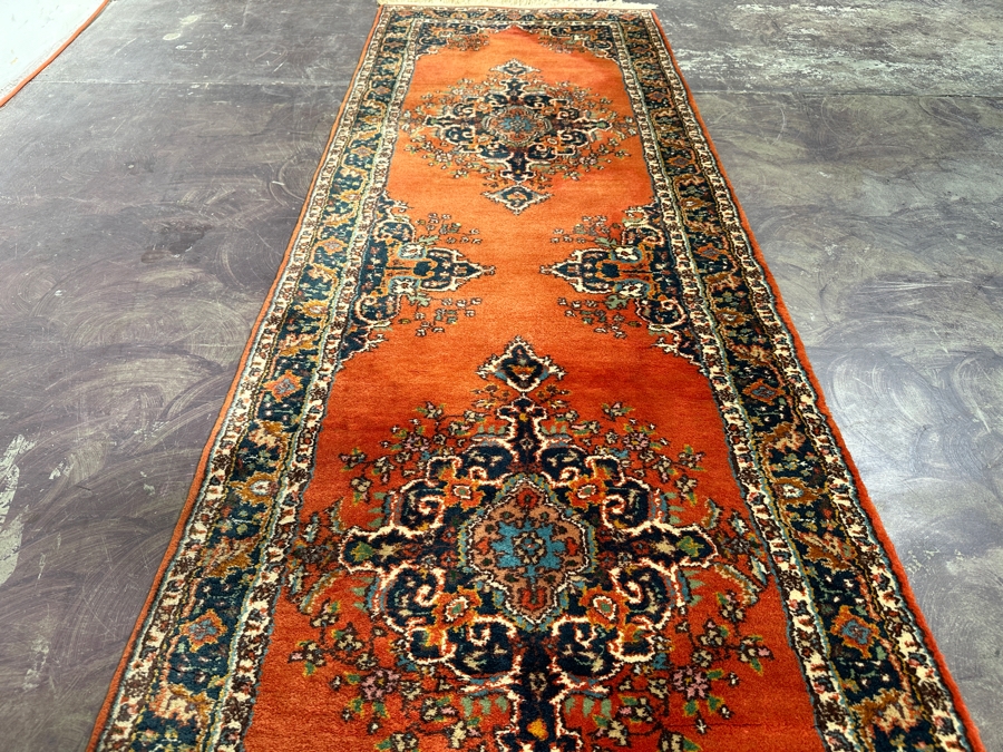 Hand Knotted Wool Persian Runner Rug 31 X 101 [Photo 7]