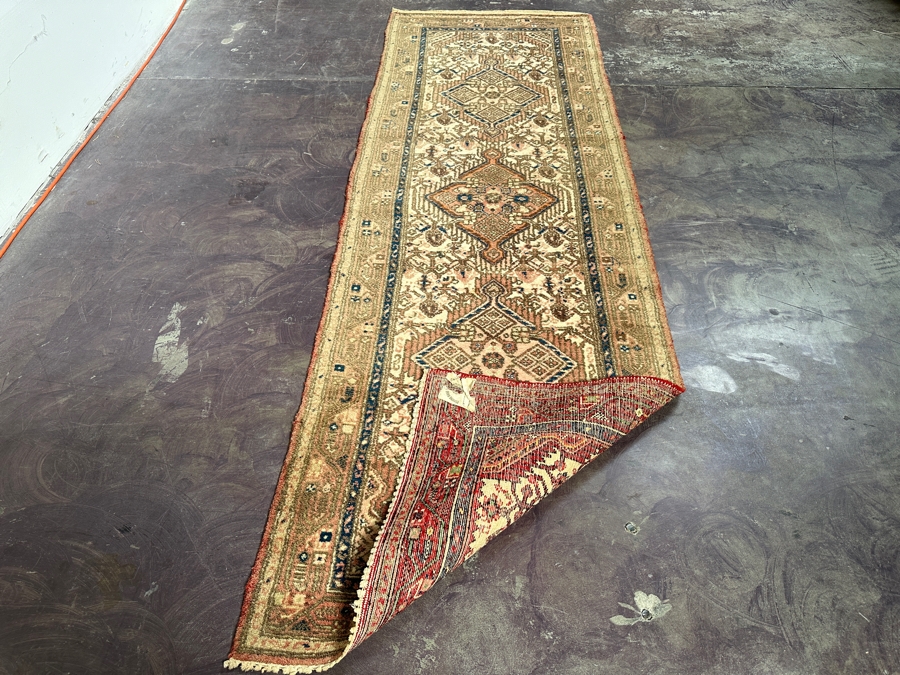 Hand Knotted Wool Persian Runner Rug Made In Iran 30 X 94 [Photo 8]
