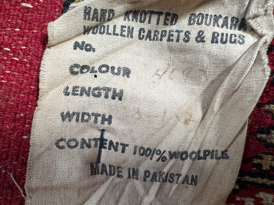 Hand Knotted Wool Persian Boukara Area Rug Made In Pakistan 25 X 38 [Photo 9]