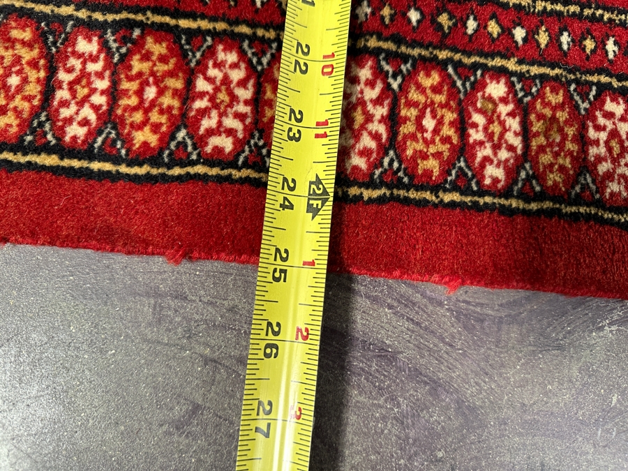 Hand Knotted Wool Persian Boukara Area Rug Made In Pakistan 25 X 38 [Photo 10]