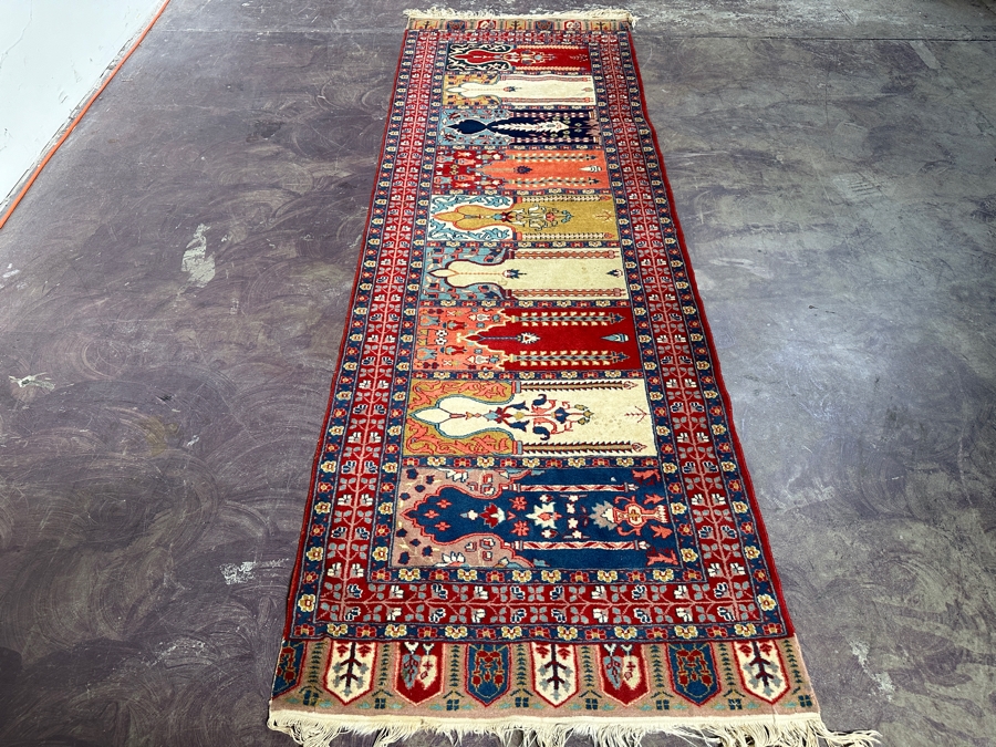 Hand Knotted Wool Persian Area Rug 30 X 92 [Photo 8]