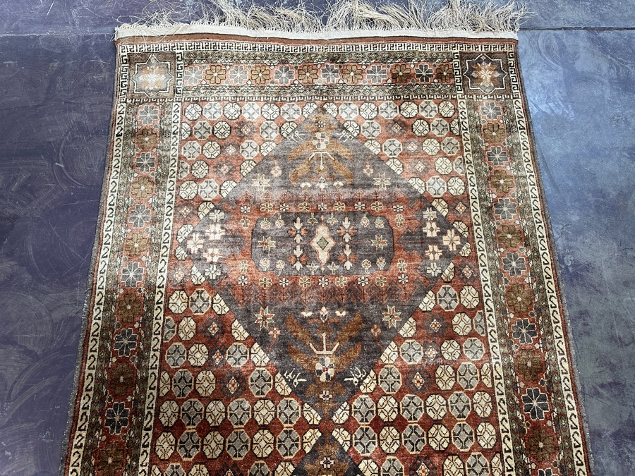 Hand Knotted Wool Persian Area Rug 44 X 86 [Photo 7]