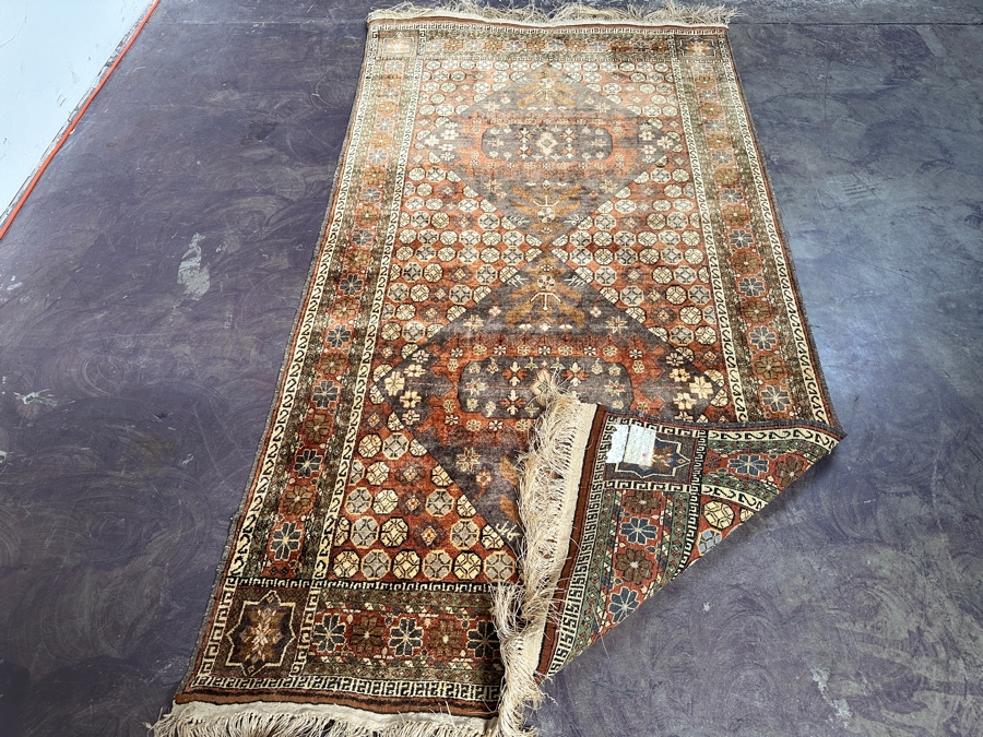 Hand Knotted Wool Persian Area Rug 44 X 86 [Photo 8]