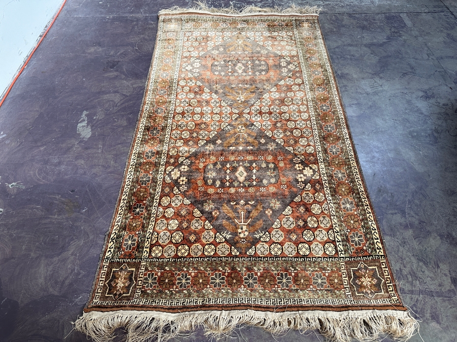 Hand Knotted Wool Persian Area Rug 44 X 86 [Photo 2]