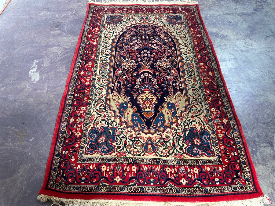 Hand Knotted Wool Persian Area Rug 43 X 70 [Photo 2]