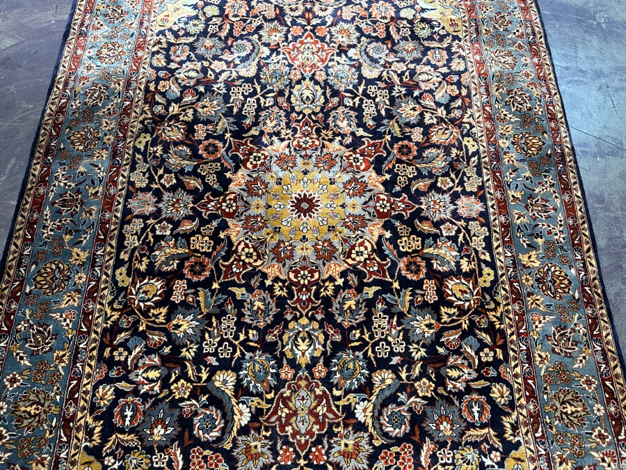 Finely Hand Knotted Silk Persian Area Rug 37 X 64 [Photo 6]
