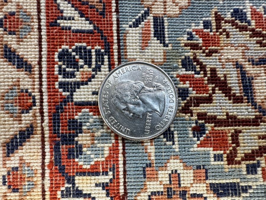 Finely Hand Knotted Silk Persian Area Rug 37 X 64 [Photo 10]