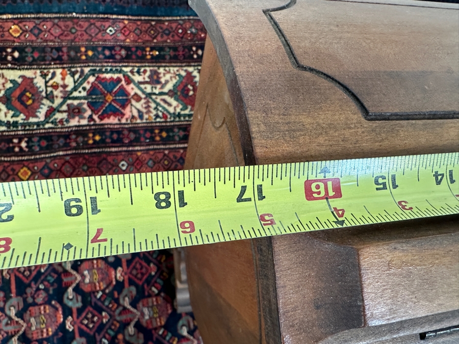 Vintage Wooden Standing Sewing Box 17W X 12D X 27H [Photo 6]