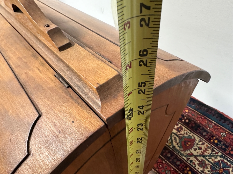 Vintage Wooden Standing Sewing Box 17W X 12D X 27H [Photo 8]