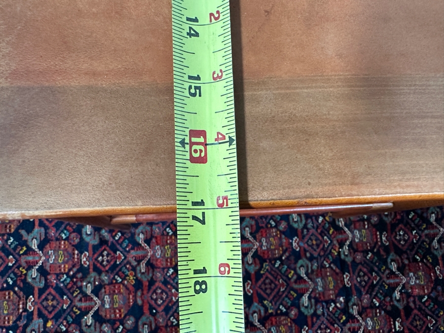 Vintage Mid-Century Modern 1955 Heritage Henredon Nesting Tables With Leather Tops 20W X 17D X 21H [Photo 14]