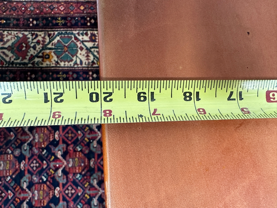 Vintage Mid-Century Modern 1955 Heritage Henredon Nesting Tables With Leather Tops 20W X 17D X 21H [Photo 13]