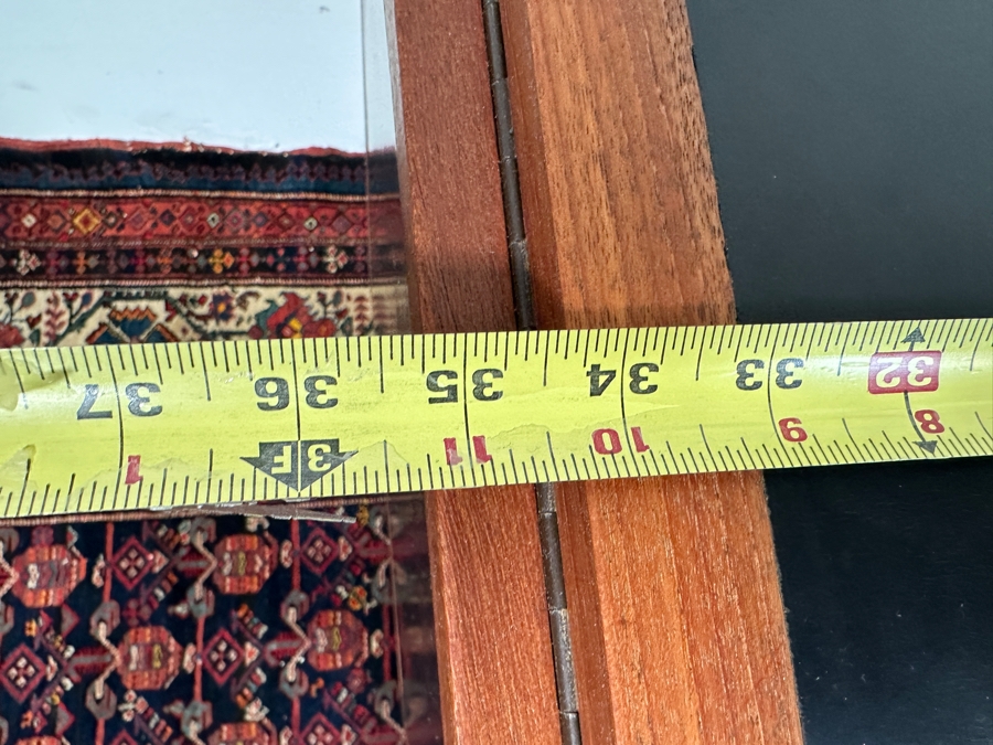 Vintage Mid-Century Modern Falster Mobelfabrik Drop-Leaf Rolling Bar Cart In Teak (2 Legs Have Hairline Cracks - See Photos) 35W X 21D X 34.5H With 22' Expandable Leaf [Photo 16]