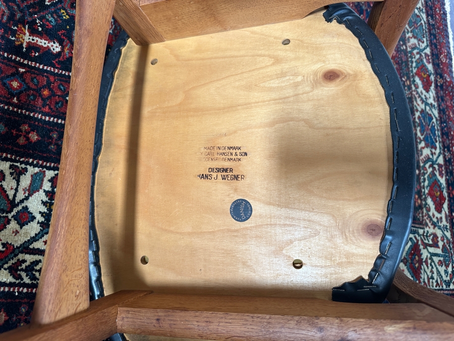 Six Signed Mid-Century Modern Carl Hansen & Son Danish Modern Chairs Designed By Hans J. Wegner Model CH 30 [Photo 8]