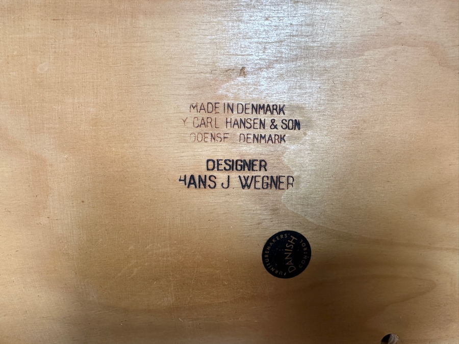 Six Signed Mid-Century Modern Carl Hansen & Son Danish Modern Chairs Designed By Hans J. Wegner Model CH 30 [Photo 9]