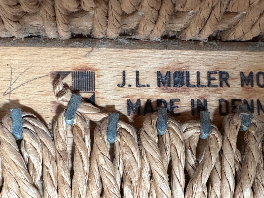 Vintage Mid-Century Modern Niels Otto Moller (J. L. Moller) Danish Teak Chairs, 2 X Model 66 Armchairs And 2 X Model 83 (Some Chairs Need Re-roping) [Photo 24]