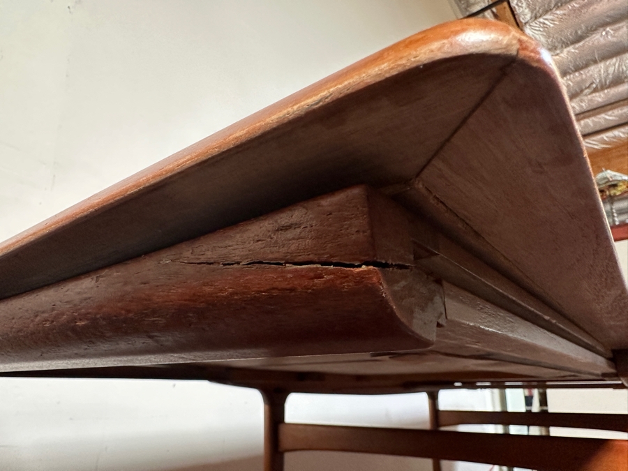 Vintage Mid-Century Danish Modern Johannes Andersen Teak Hidden Leaf Dining Table 67L (120.5L With Leaves In) X 35W X 29H - See Photos [Photo 25]