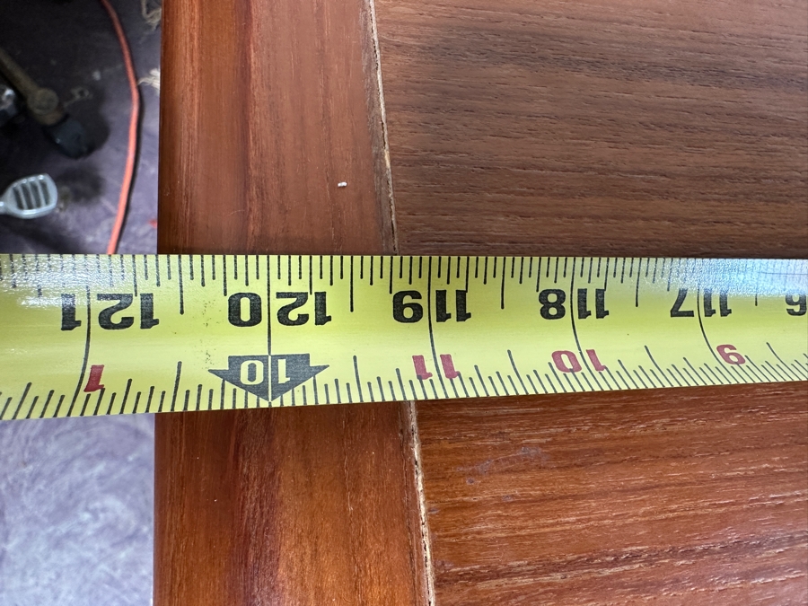 Vintage Mid-Century Danish Modern Johannes Andersen Teak Hidden Leaf Dining Table 67L (120.5L With Leaves In) X 35W X 29H - See Photos [Photo 27]