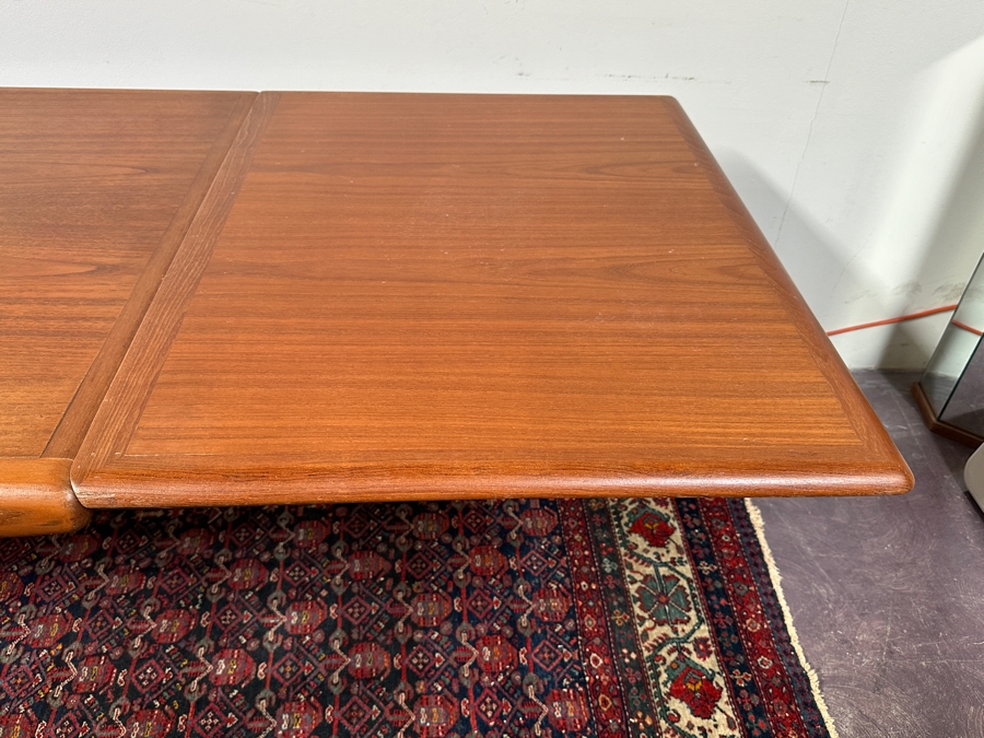 Vintage Mid-Century Danish Modern Johannes Andersen Teak Hidden Leaf Dining Table 67L (120.5L With Leaves In) X 35W X 29H - See Photos [Photo 10]