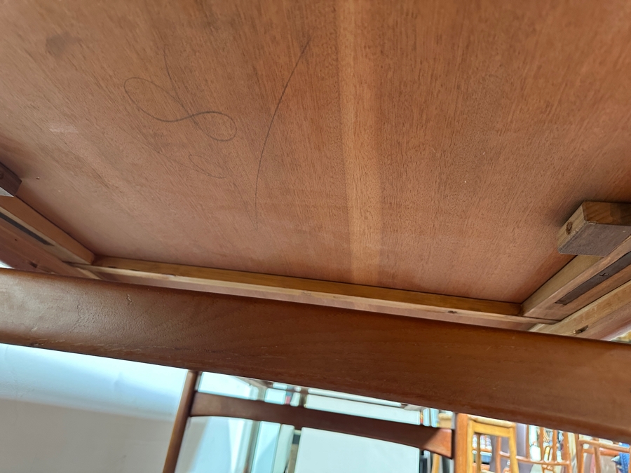 Vintage Mid-Century Danish Modern Johannes Andersen Teak Hidden Leaf Dining Table 67L (120.5L With Leaves In) X 35W X 29H - See Photos [Photo 17]