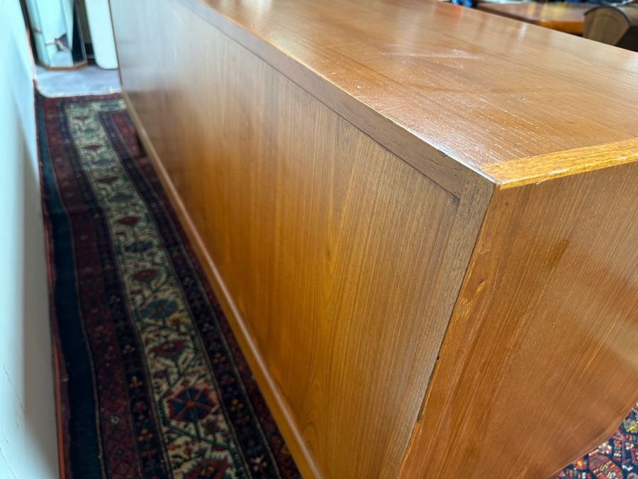 Custom Mid-Century Modern Teak 8-Drawer Chest Of Drawers Dresser 72W X 19D X 31H [Photo 11]