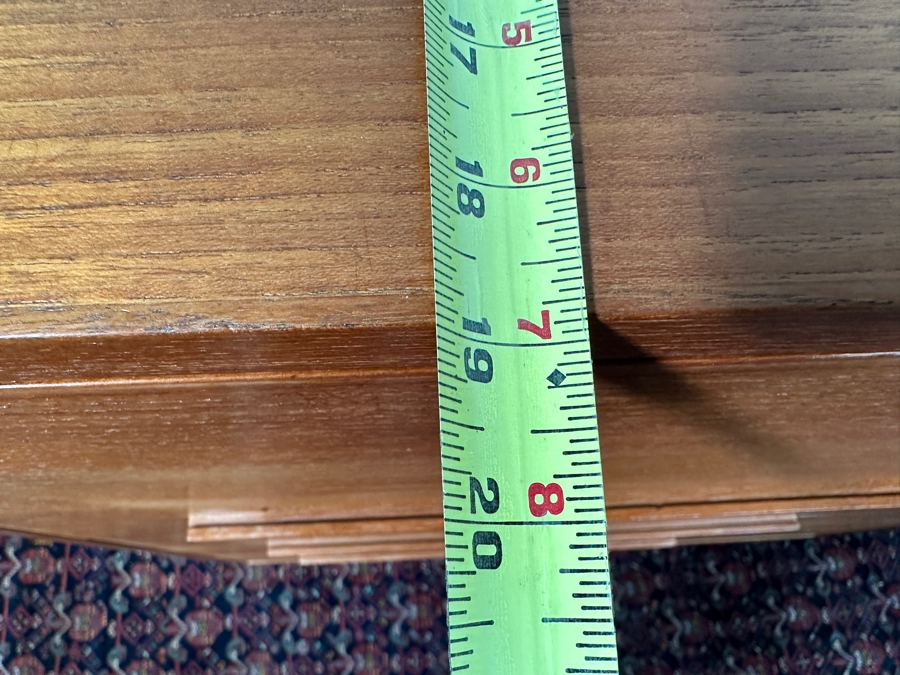 Just Added - Custom Mid-Century Modern Teak 6-Drawer Highboy Chest Of Drawers Dresser 36.5W X 19D X 47H [Photo 13]