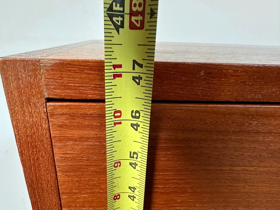 Just Added - Custom Mid-Century Modern Teak 6-Drawer Highboy Chest Of Drawers Dresser 36.5W X 19D X 47H [Photo 14]