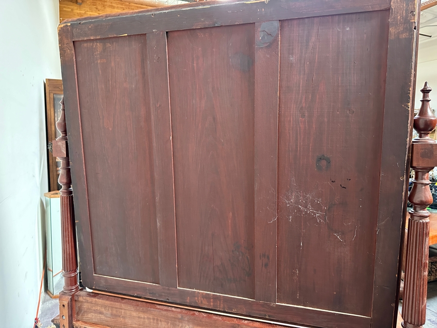 Antique Chest Of Drawers With Lockable Drawers And Adjustable Swing Mirror 50W X 24D X 72H [Photo 15]