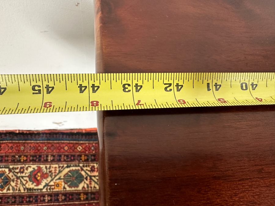 Antique Carved Wooden Console Table With Back Mirror 44W X 21D X 36.5H [Photo 10]