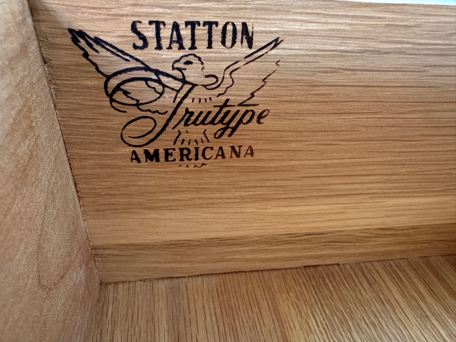 Vintage Statton Americana Furniture Highboy 9-Drawer Chest Of Drawers Dresser 37W X 19D X 63H [Photo 6]