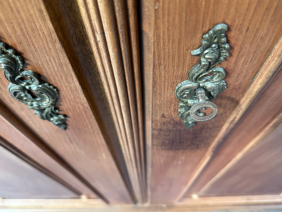 Antique French Carved Wooden Armoire 47W X 23D X 95H [Photo 9]