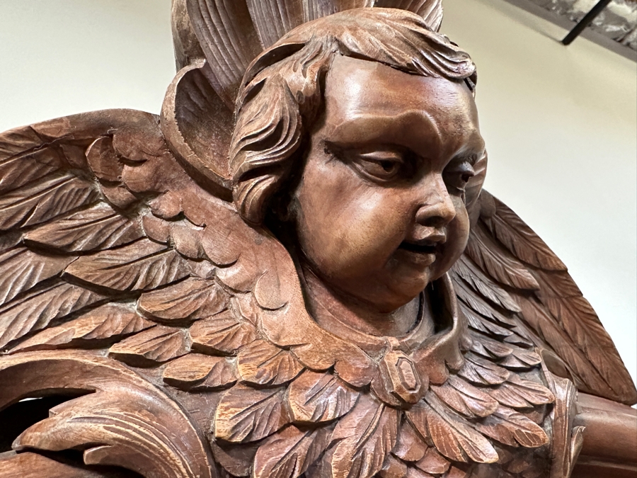 Antique French Carved Wooden Armoire 47W X 23D X 95H [Photo 5]