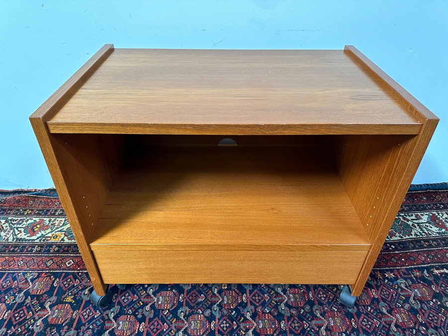 Danish Rolling TV Cabinet Cart 32W X 20D X 26H [Photo 5]