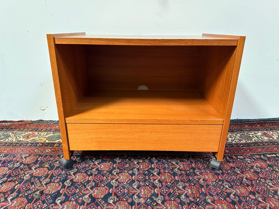 Danish Rolling TV Cabinet Cart 32W X 20D X 26H [Photo 2]