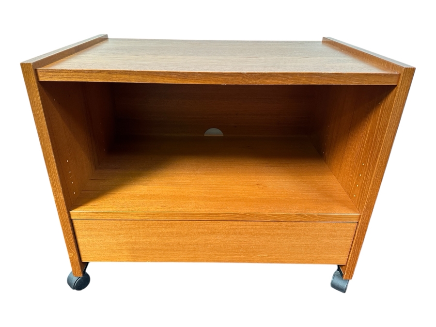 Danish Rolling TV Cabinet Cart 32W X 20D X 26H [Photo 1]