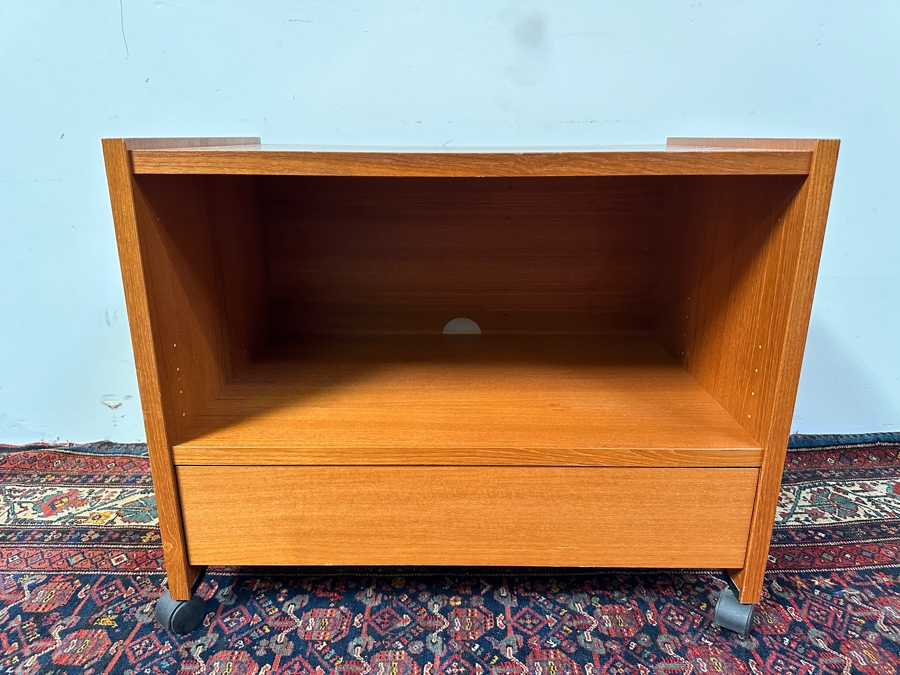 Danish Rolling TV Cabinet Cart 32W X 20D X 26H [Photo 4]