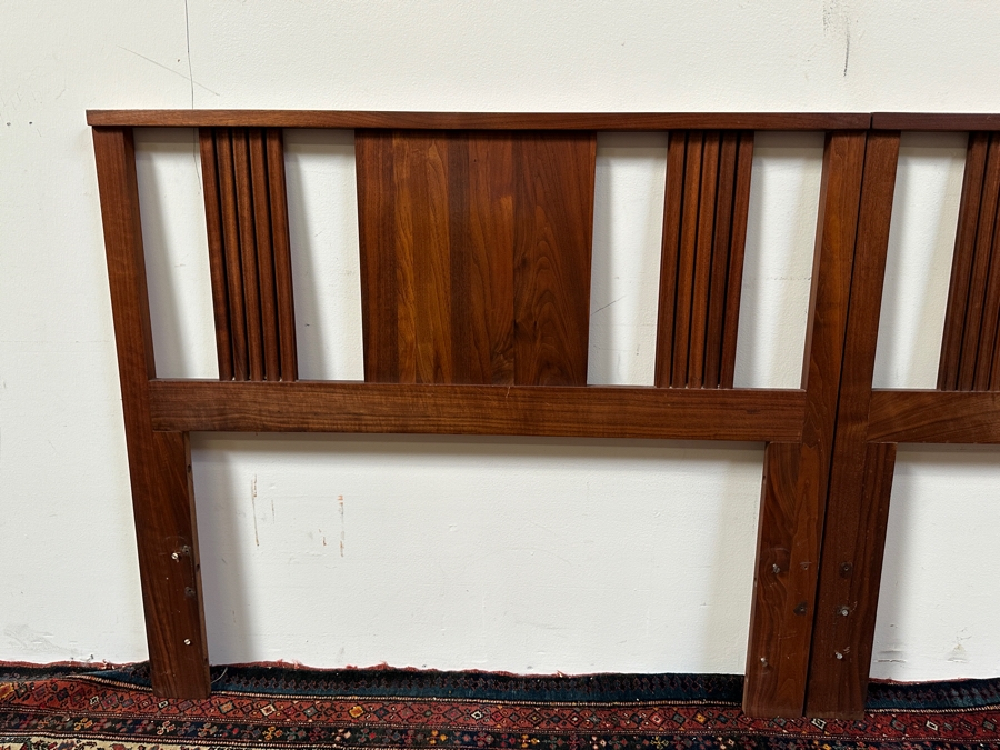 Pair Of Teak Twin Size Headboards (Use As King Headboard) 41W Each X 36H [Photo 4]
